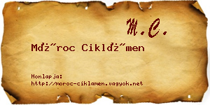 Móroc Ciklámen névjegykártya